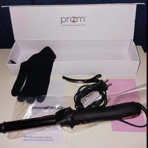 NEW Prizm 1 Inch Wavy Professional Rotating Curling Iron
